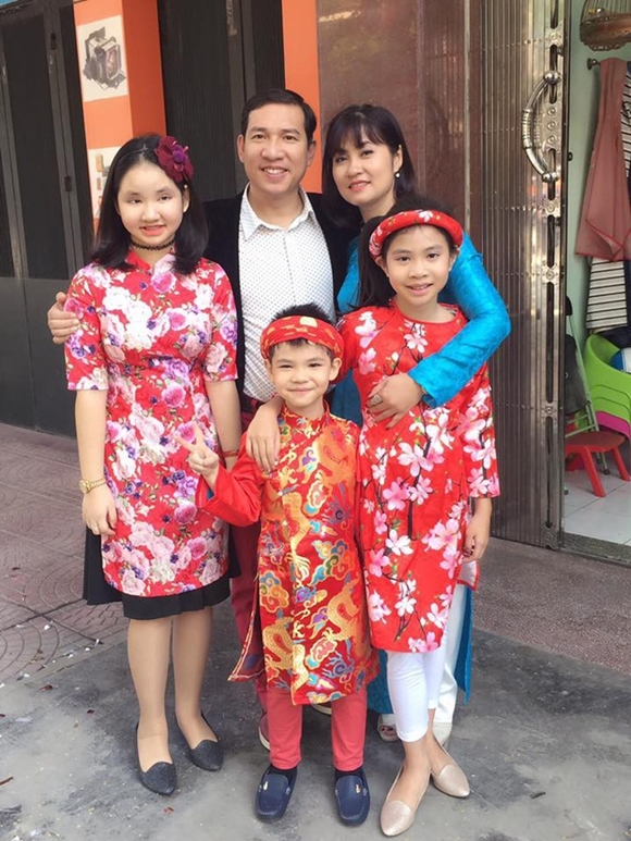 Gia đình nghệ sĩ Quang Thắng.