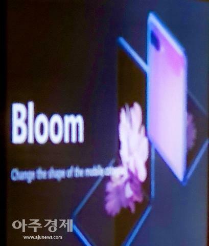 Smartphone màn hình gập mới của Samsung có tên Galaxy Bloom. Ảnh: Ajunews